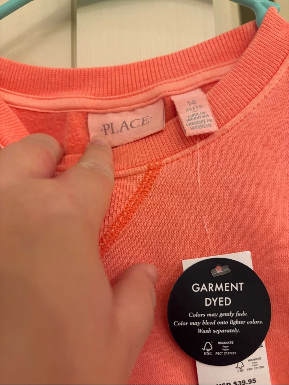 The Children's Place Coral Crewneck Sweatshirt